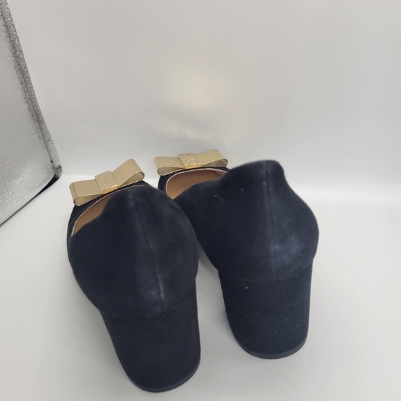 Kate Spade New York Womens Classic Pump Wedge Heels Shoes Black Suede 5M - Picture 4 of 7